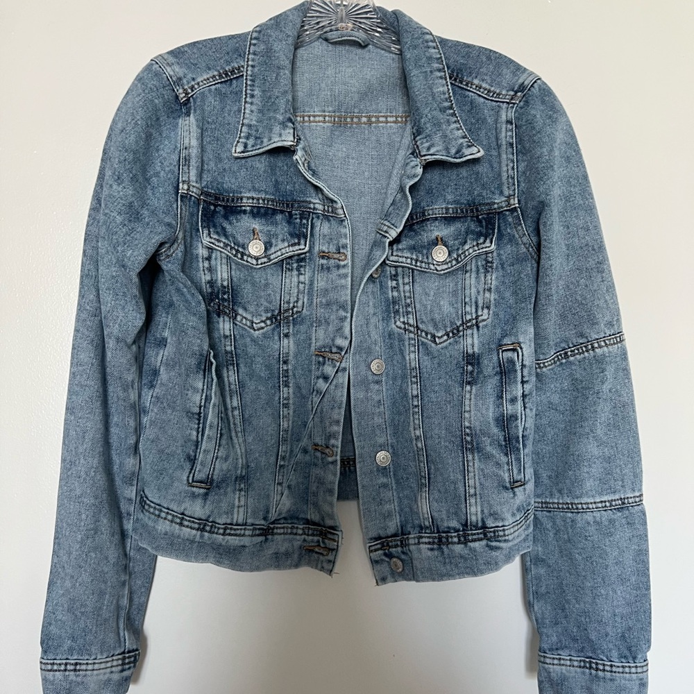 Free People denim jacket; size S